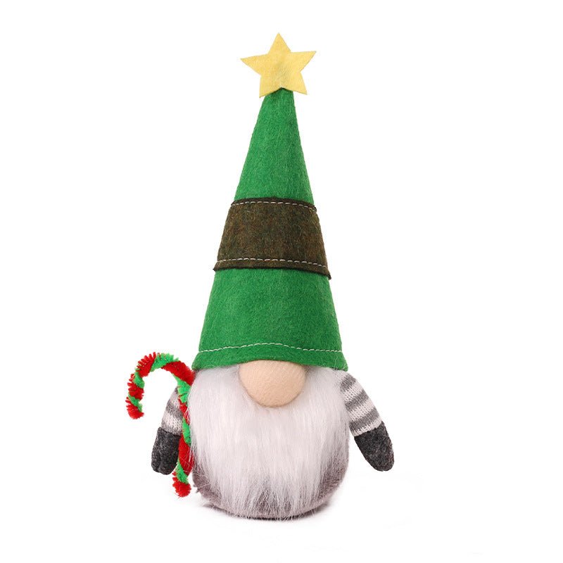 Wholesale Christmas Elk Faceless Santa Claus Doll Non-woven Fabric Ornament